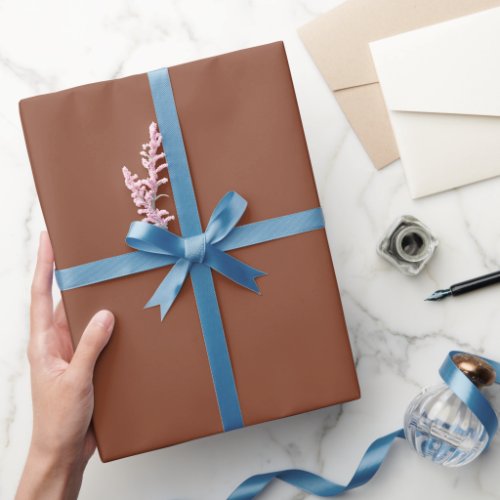 Plain Copper Brown Color Shade Tone Wrapping Paper