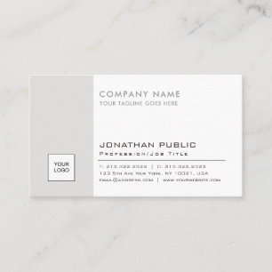 Plain Corporate Modern Professional Elegant Logo Business Card