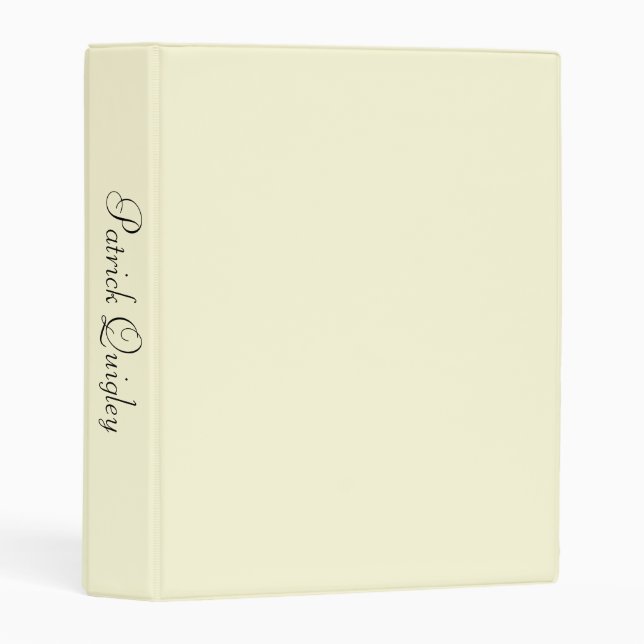 Plain Cream Mini Binder (Front/Spine)