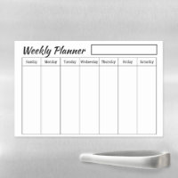 Plain custom Weekly planner