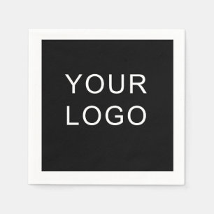 Plain Customizable Business Corporate Logo Design Napkins