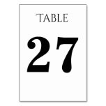 [ Thumbnail: Plain, Customizable Table Card ]