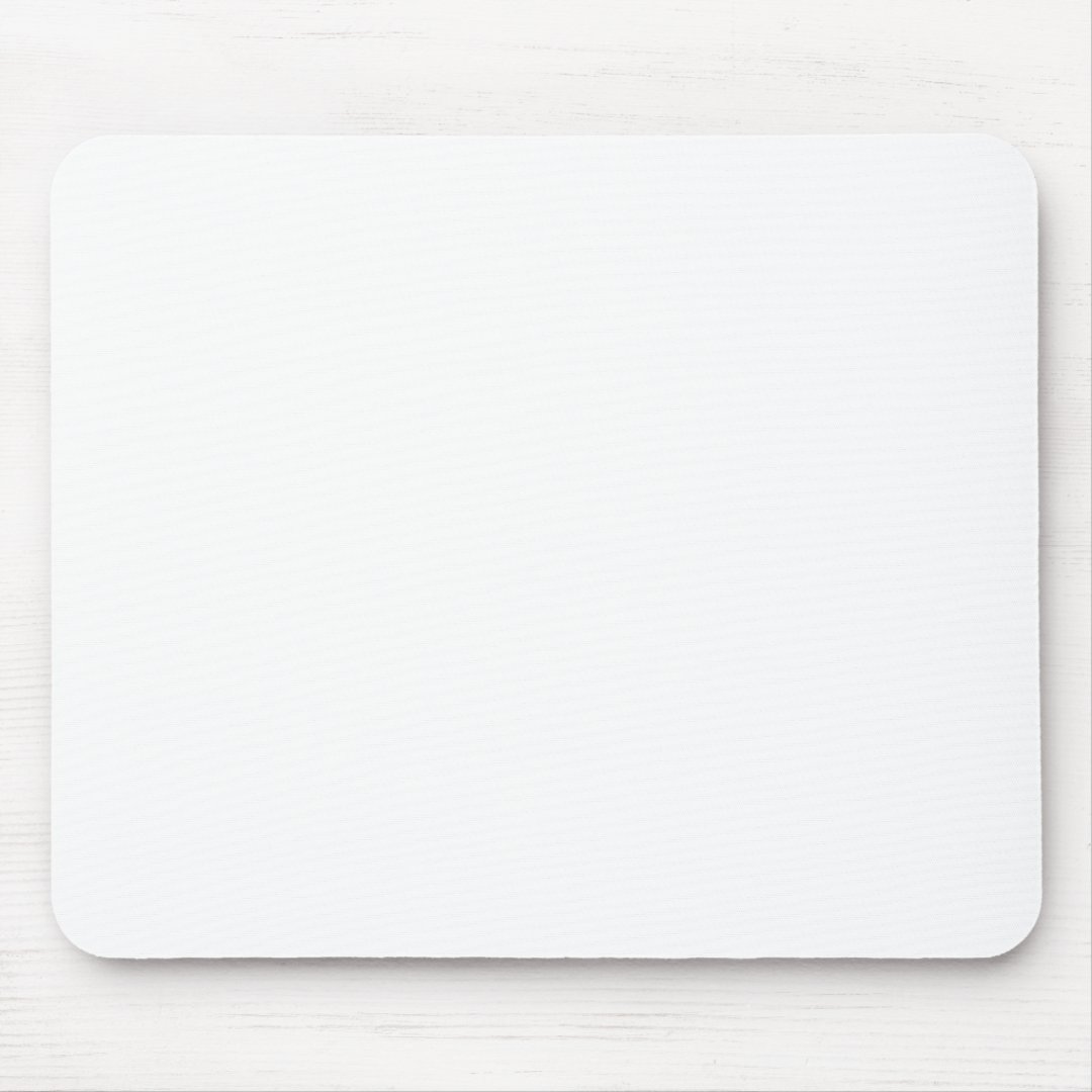Plain Customizable White Mousepad Zazzle
