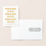 [ Thumbnail: Plain & Customized "Thank You!" Card ]