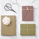 Plain Dark Beige Chestnut Brown Shades 3 Tones Wrapping Paper Sheets<br><div class="desc">Discover the captivating beauty of our Brown Shades collection! Immerse yourself in the subtlety of Dark Beige, embrace the understated elegance of Dark Chestnut and command attention with the sophistication of Dark Khaki in this 3 brown tones collection. Get ready to elevate your celebrations with a touch of timeless allure...</div>