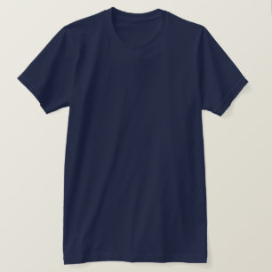 Plain Deep Navy Men's Jersey T-Shirt