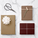 Plain Deep Sand Wood Brown Shades 3 Tones Wrapping Paper Sheets<br><div class="desc">Discover the captivating beauty of our Brown Shades collection! Immerse yourself in the subtlety of Dark Sand, embrace the understated elegance of Dark Wood and command attention with the sophistication of Deep Brown in this 3 brown tones collection. Get ready to elevate your celebrations with a touch of timeless allure...</div>
