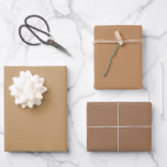 Plain Deer Chamoisee Wood Brown Shades 3 Tones Wrapping Paper Sheets<br><div class="desc">Discover the captivating beauty of our Brown Shades collection! Immerse yourself in the subtlety of Wood Brown, embrace the understated elegance of Deer, and command attention with the sophistication of Chamoisee in this 3 brown tones collection. Get ready to elevate your celebrations with a touch of timeless allure using our...</div>