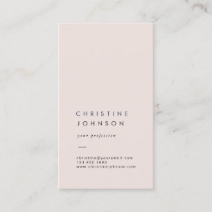 plain delicate coconut cream business card