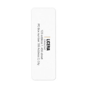 Plain Design White Color Label
