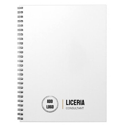 Plain Design White Color Notebook