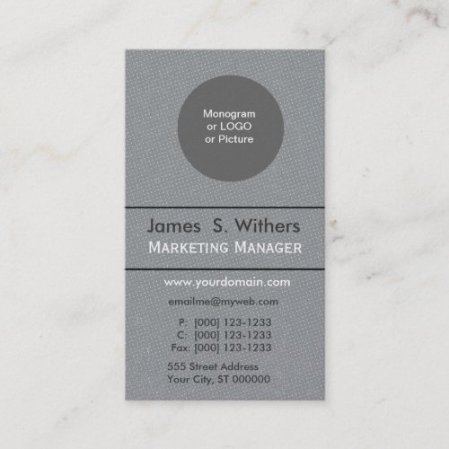 Plain Distressed Polka Dot Custom Design Business Cards