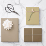 Plain Dull Desert Moss Brown Shades 3 Tones Wrapping Paper Sheets<br><div class="desc">Discover the captivating beauty of our Brown Shades collection! Immerse yourself in the subtlety of Desert Gray, embrace the understated elegance of Dried Moss and command attention with the sophistication of Dull Brown in this 3 brown tones collection. Get ready to elevate your celebrations with a touch of timeless allure...</div>
