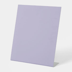 Plain dusty lavender solid color pedestal sign