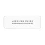 Plain Elegant Classical Black White Minimalist Label