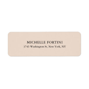 Plain Elegant Classical Minimalist Label