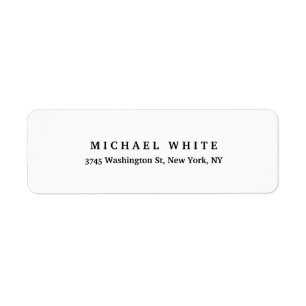 Plain Elegant Classical Minimalist Simple Label
