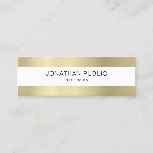 Plain Elegant Design Modern Professional Simple Mini Business Card