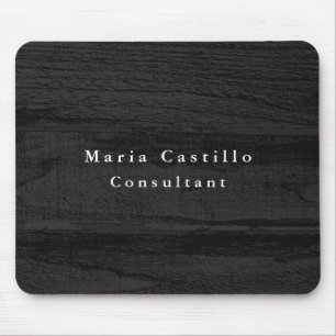 Plain Elegant Grey Wood Minimalist Modern Mouse Pad
