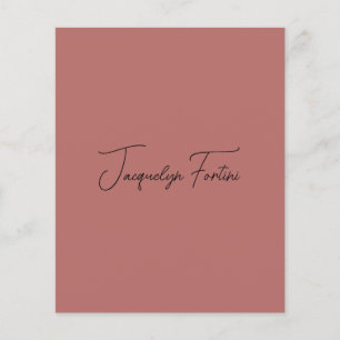 Plain Elegant Minimalist Calligraphy Script Name Flyer