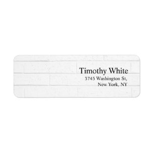 Plain Elegant Minimalist Modern Grey Wall Label