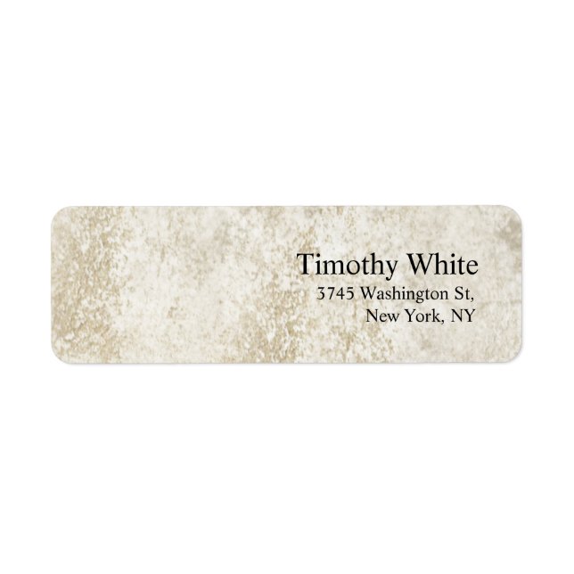 Plain Elegant Minimalist Modern Stone Wall Label (Front)