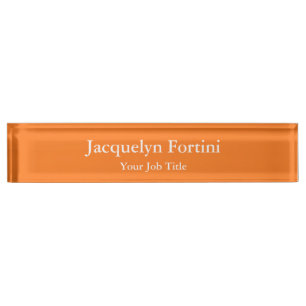 Plain Elegant Modern Minimalist Desk Name Plate