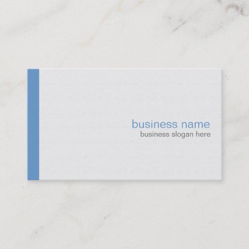 Plain Elegant Modern Simple Blue Stripe on White Business Cards