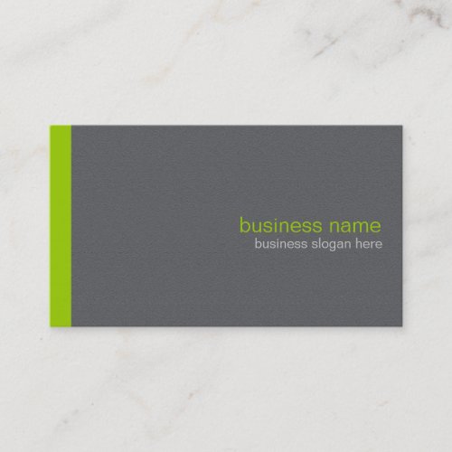Plain Elegant Modern Simple Green Stripe Business Card Template