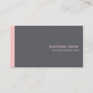 Plain Elegant Modern Simple Light Pink Stripe Business Card