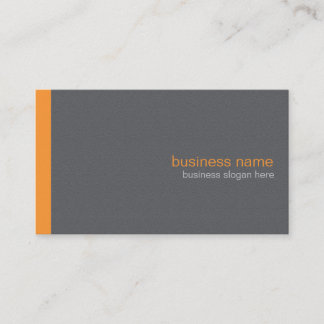 Plain Elegant Modern Simple Orange Stripe Business Card