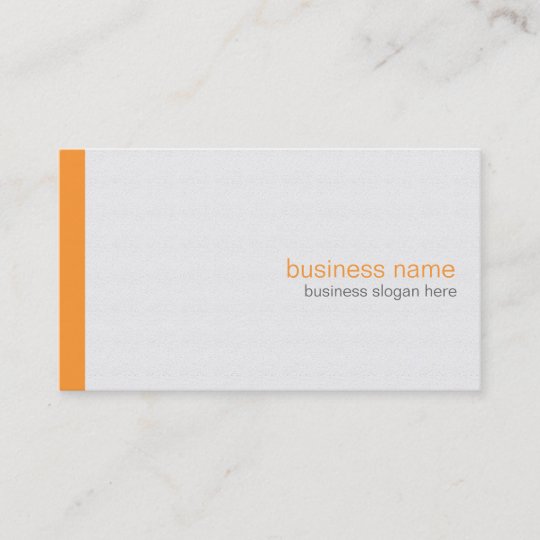 Plain Elegant Modern Simple Orange Stripe On White