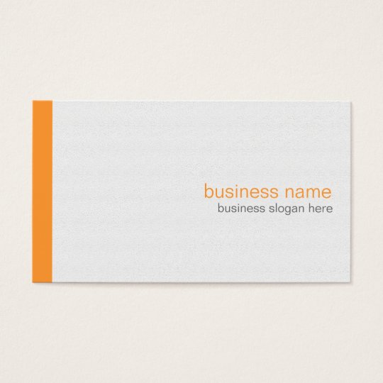 Plain Elegant Modern Simple Orange Stripe On White