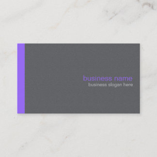 Plain Elegant Modern Simple Purple Stripe Business Card