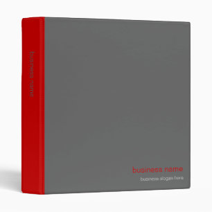 Plain Elegant Modern Simple Red Stripe Binder