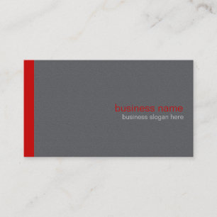 Plain Elegant Modern Simple Red Stripe Business Card