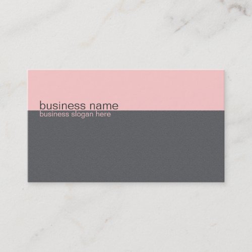 Plain Elegant Simple Light Pink / Grey Stripe Business Card