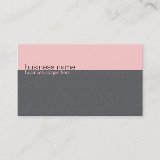 Customizable Plain Elegant Simple Light Pink / Grey Stripe Business Card