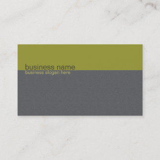 Plain Elegant Simple Olive Green / Grey Stripe Business Card