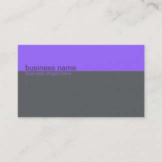 Plain Elegant Simple Purple / Grey Stripe Business Card