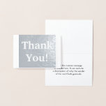 [ Thumbnail: Plain, Elegant "Thank You!" Card ]