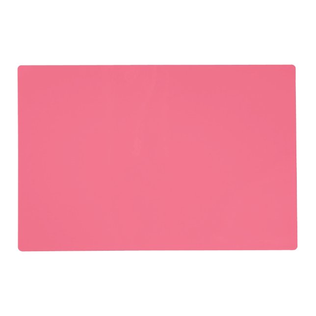 Plain Flamingo Love Hot Pink placemat (Front)