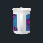 Plain Floral Beverage Pitcher<br><div class="desc">This design consists of a single type of floral motif arranged in a vertical halfdrop layout.</div>