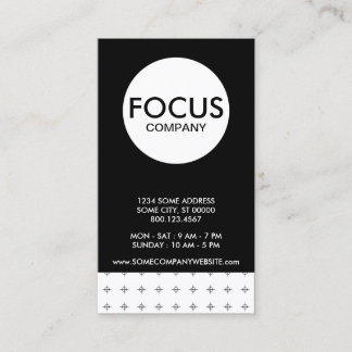 plain focus company business card