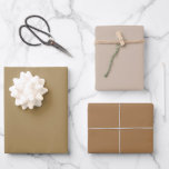 Plain French Beige Harvest Brown Shades 3 Tones Wrapping Paper Sheets<br><div class="desc">Discover the captivating beauty of our Brown Shades collection! Immerse yourself in the subtlety of Fall Harvest, embrace the understated elegance of Firewood and command attention with the sophistication of French Beige in this 3 brown tones collection. Get ready to elevate your celebrations with a touch of timeless allure using...</div>