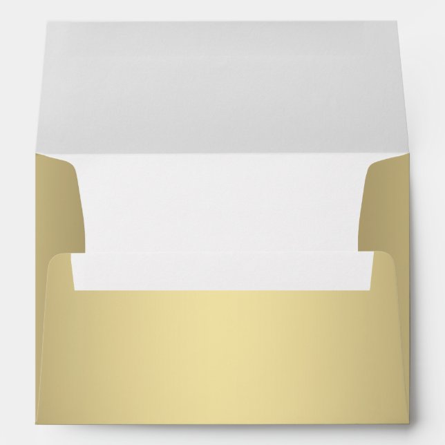 Plain Gold Linen Envelope (Back (Bottom))