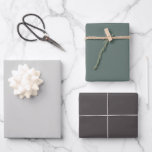 Plain Goose Green Wolf Gray Shades 3 Tones Wrapping Paper Sheets<br><div class="desc">Discover the captivating beauty of our Gray Shades collection! Immerse yourself in the subtlety of Gray Goose, embrace the understated elegance of Gray-Green, and command attention with the sophistication of Gray Wolf with 3 grey tones. Get ready to elevate your celebrations with a touch of timeless allure using our captivating...</div>