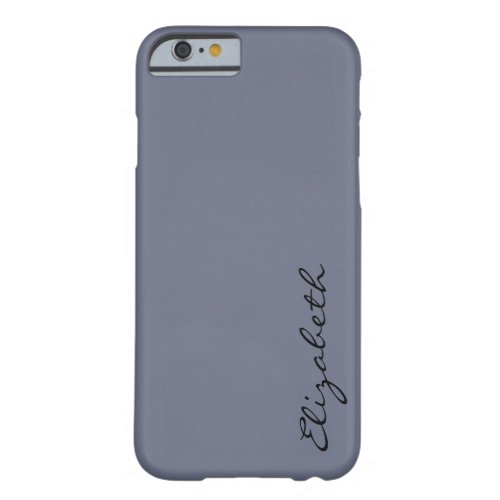 Plain Gray Background Barely There iPhone 6 Case