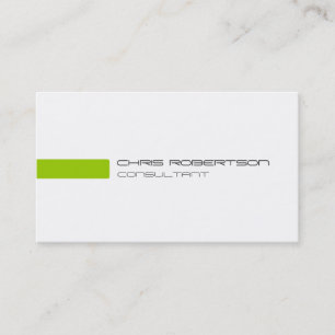 Plain Gray White Green Attractive Business Card