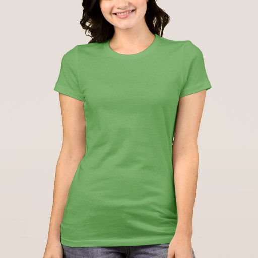 Plain green t-shirt for women, ladies | Zazzle